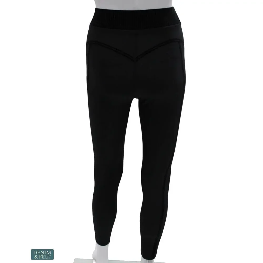 Alo‎ Yoga Airlift High Waist 7/8 Line Up Legging Black Sculpting Gym Yoga Sleek
